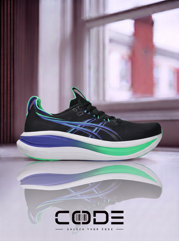 Asics Gel Nimbus 28 'أسود / كوبالت بيرست'